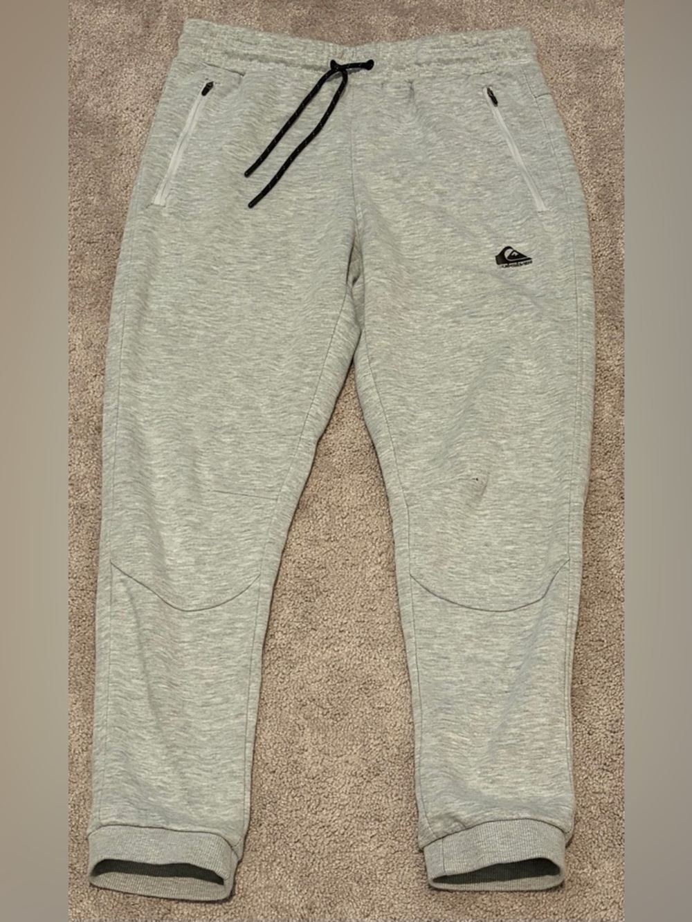 Quiksilver Dry Flight Men’s Gray Joggers Sweatpants Size Medium